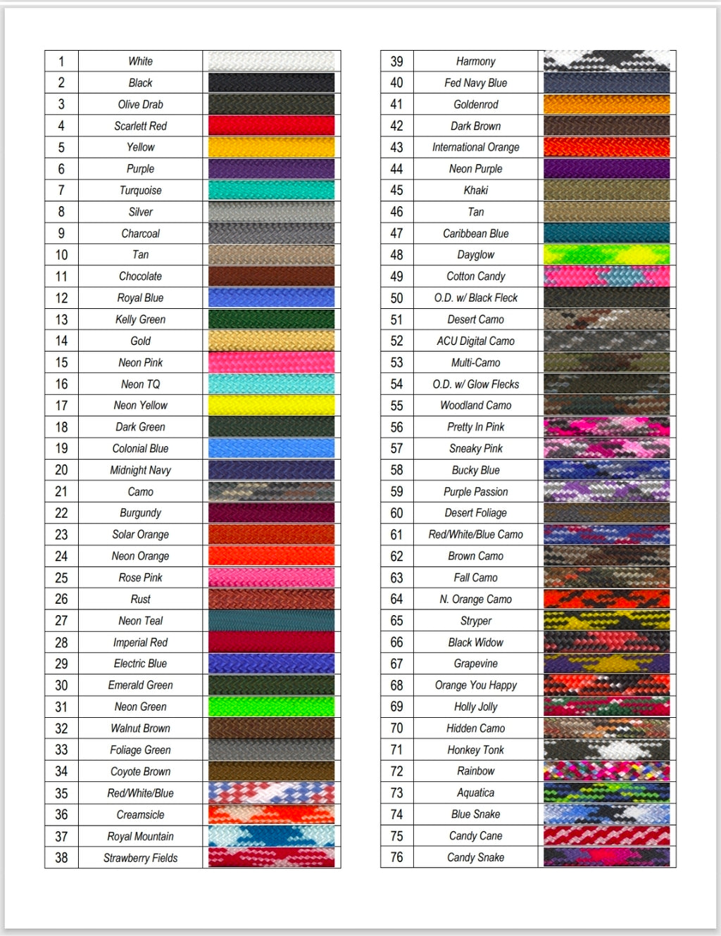 Hand Made Custom Color Heavy-Duty 8-Strand Paracord Denali Series Leash