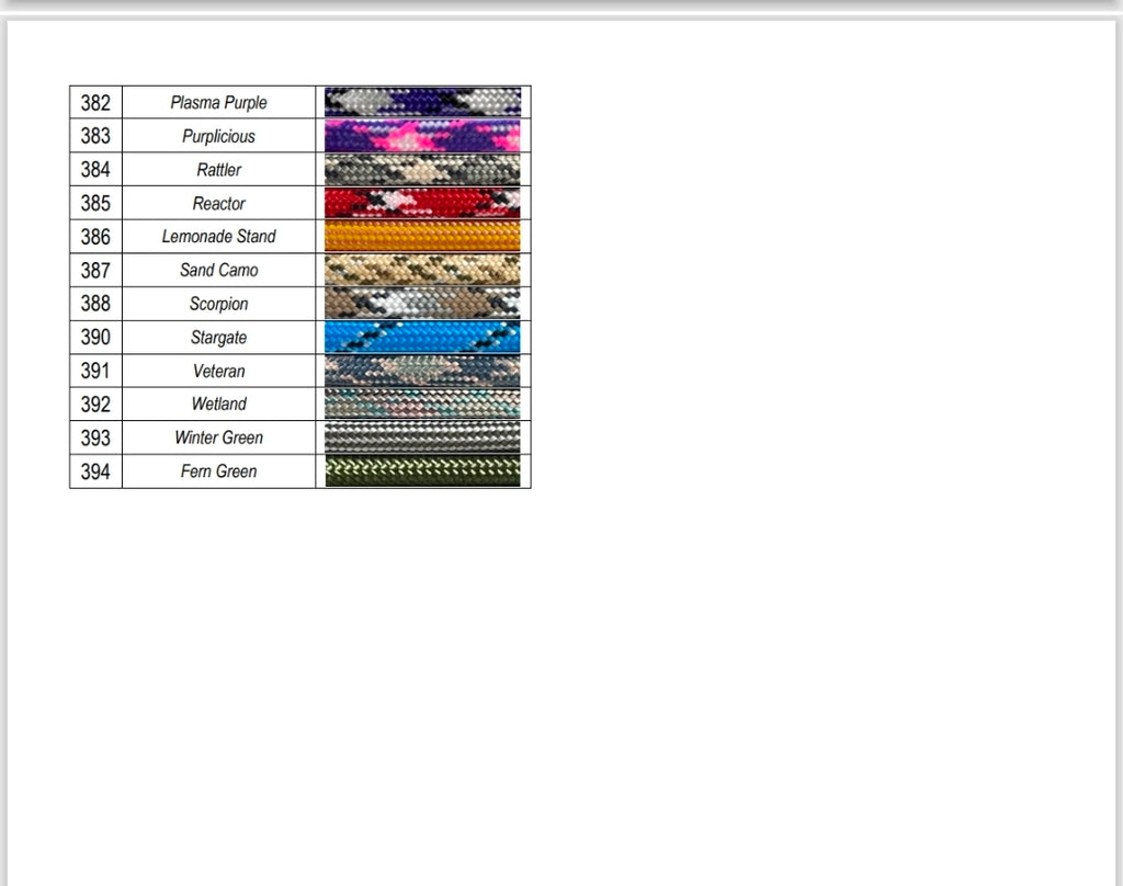 Hand Made Custom Color Heavy-Duty 8-Strand Paracord Denali Series Leash